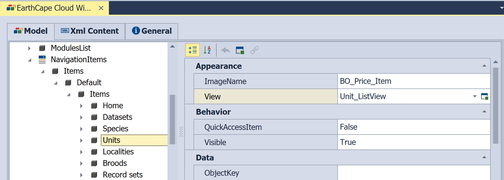 Change Field Layout and Visibility in a List View | EarthCape Documentation