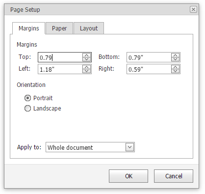 EUD_ASPxRichEdit_PageLayuot_PageSetup_Margins